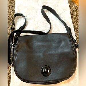 Joseph Stacey black leather bag